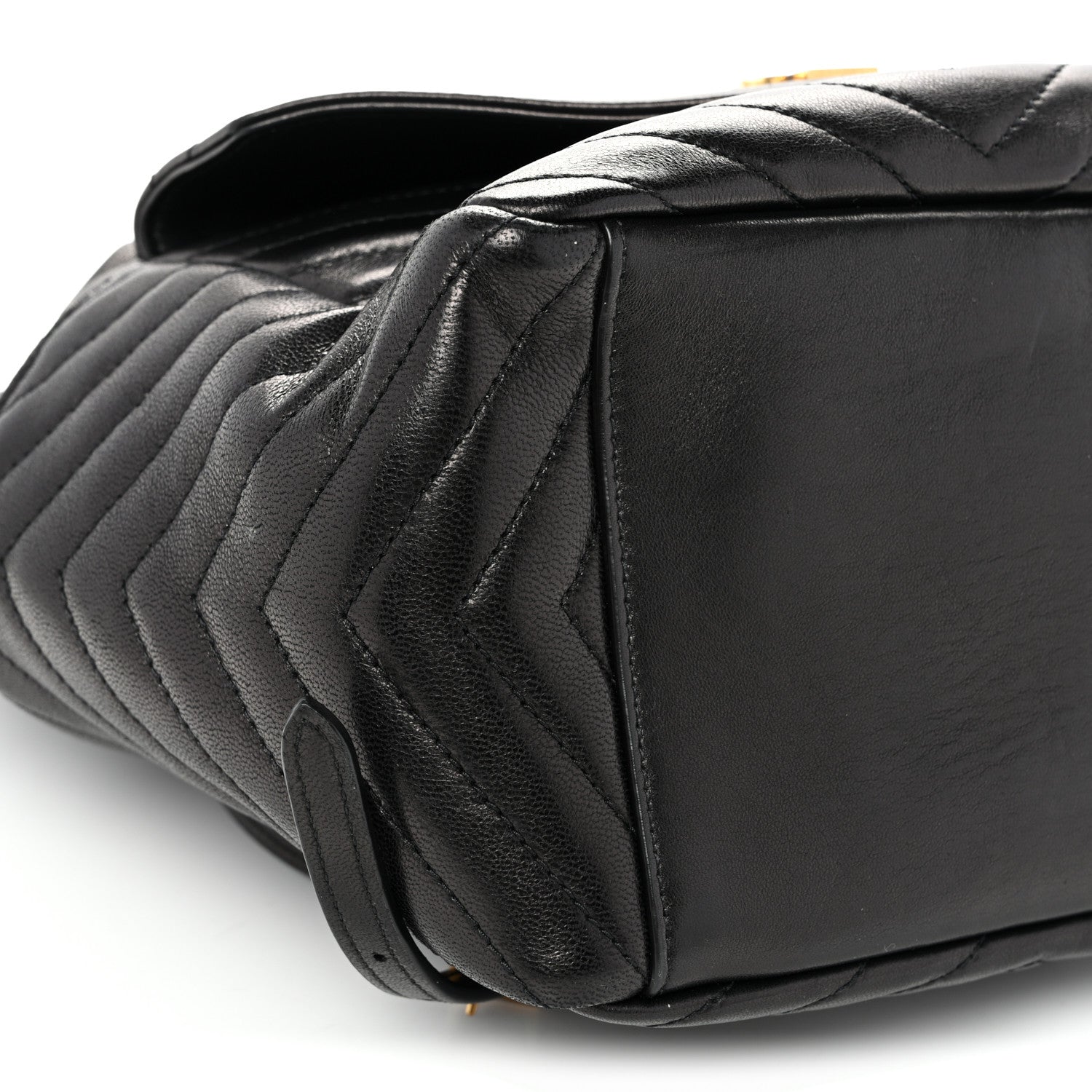 Saint Laurent Lambskin Matelasse Monogram Joe Backpack Black 9 of 10