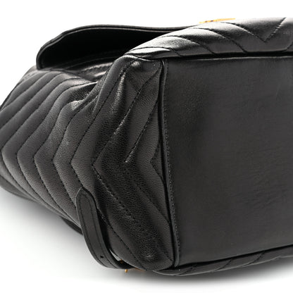Saint Laurent Lambskin Matelasse Monogram Joe Backpack Black 9 of 10