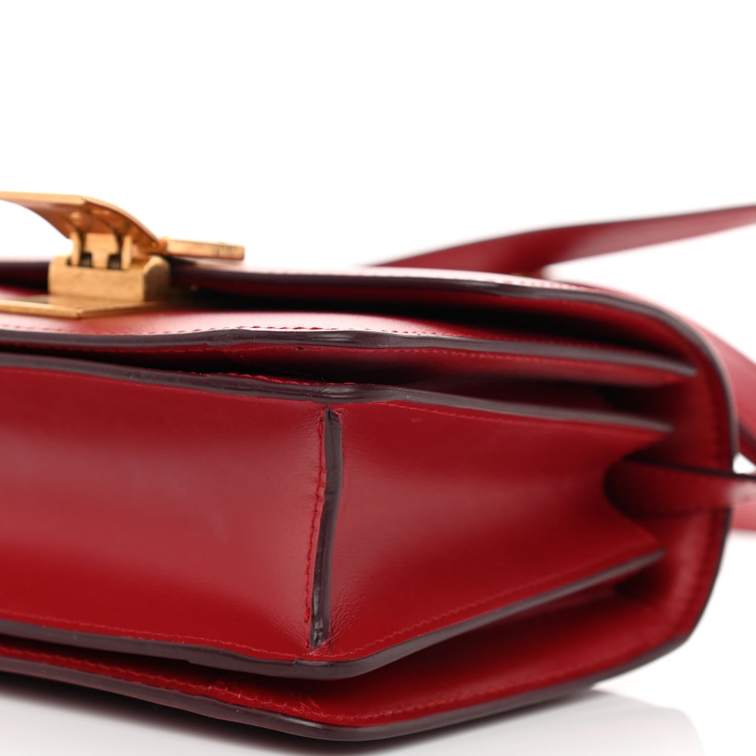 Celine Box Calfskin Small Classic Box Flap Bag Red 12 of 14