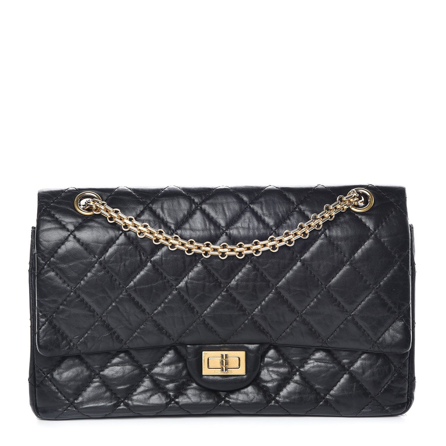 Chanel Aged Calfskin Quilted 2.55 Reissue 226 Flap Black 1 of 16