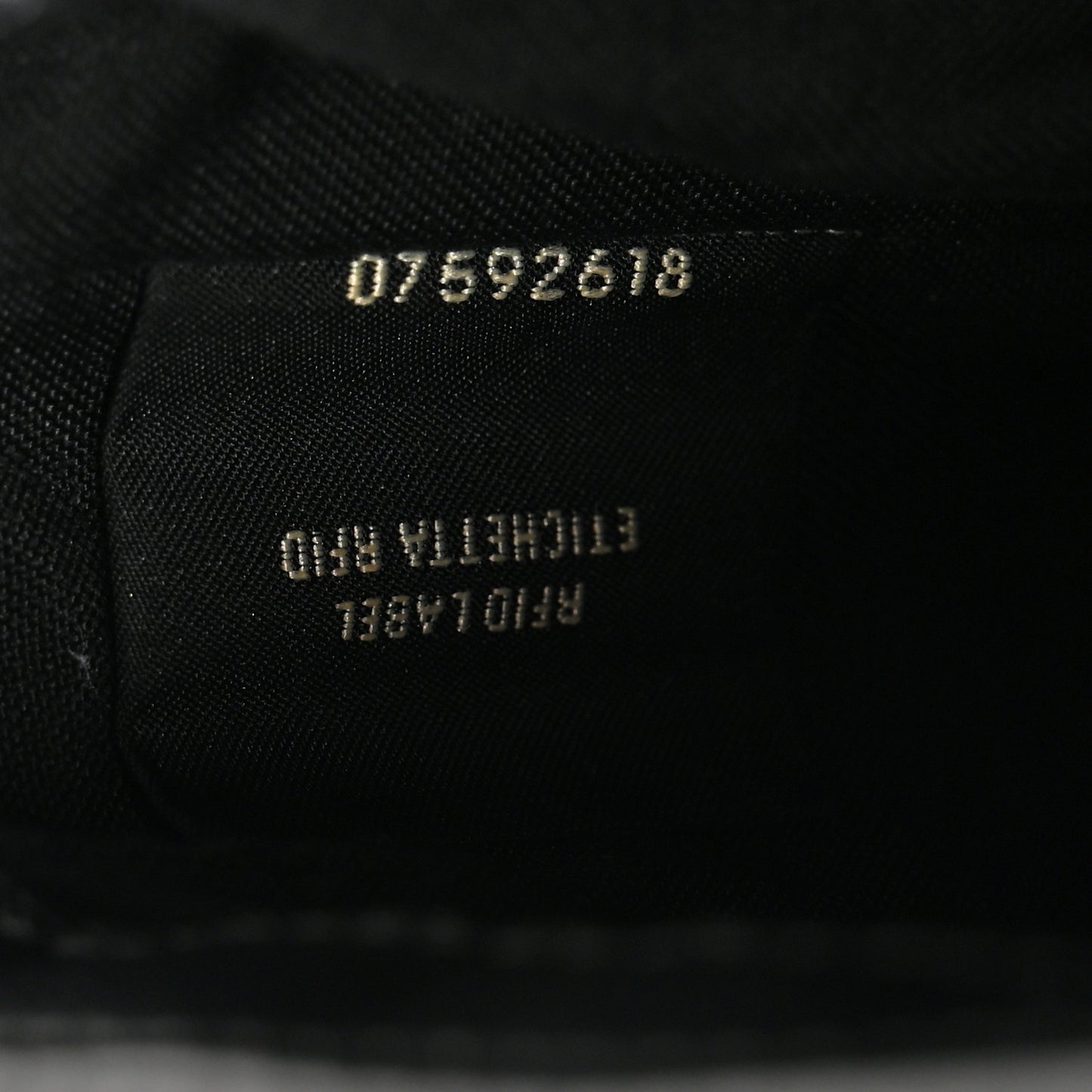 Nappa FF 1974 Embossed Mini Baguette Black