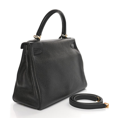 Hermes Taurillon Clemence Kelly Retourne 28 Black 2 of 10