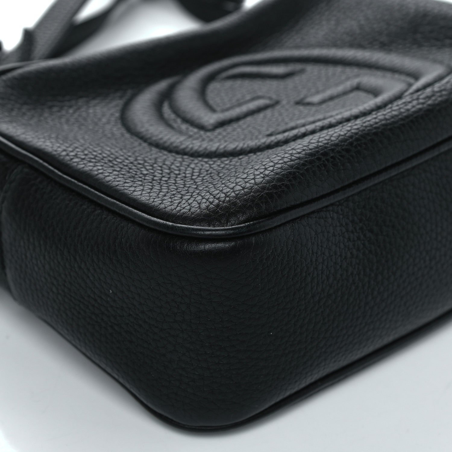 Gucci Pebbled Calfskin Small Soho Disco Bag Black 10 of 16