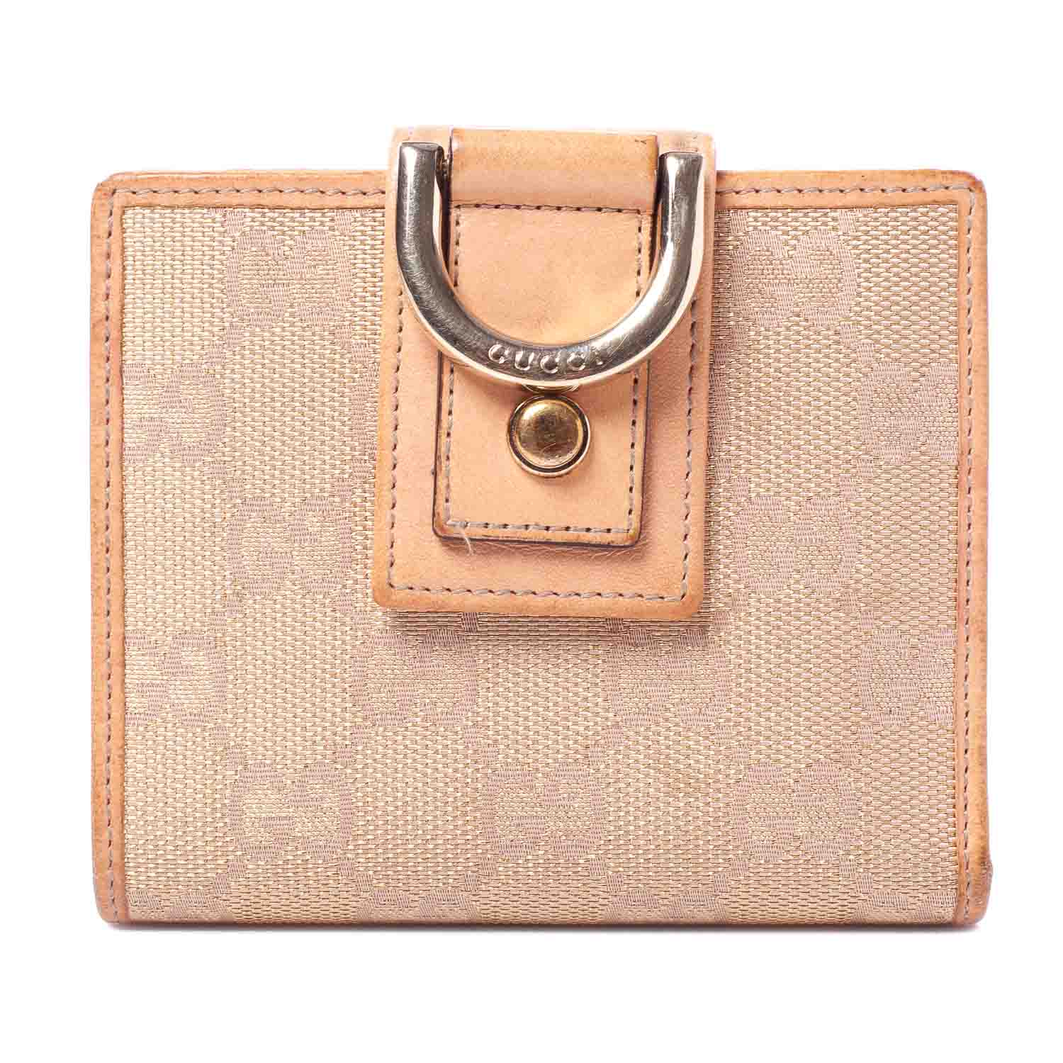 Gucci Monogram Abbey Compact Wallet Rose 1 of 7