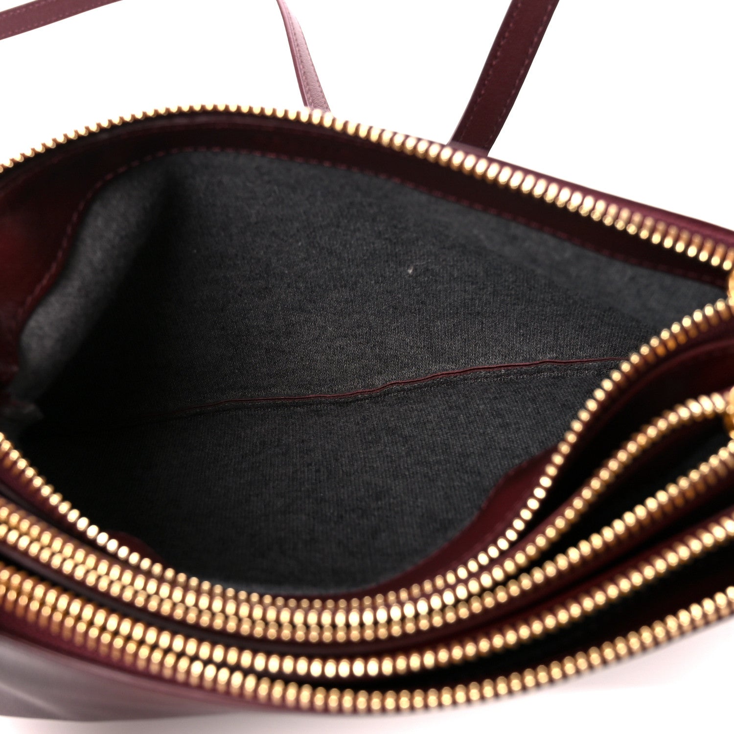 Celine Smooth Lambskin Small Trio Crossbody Bag Burgundy 6 of 12