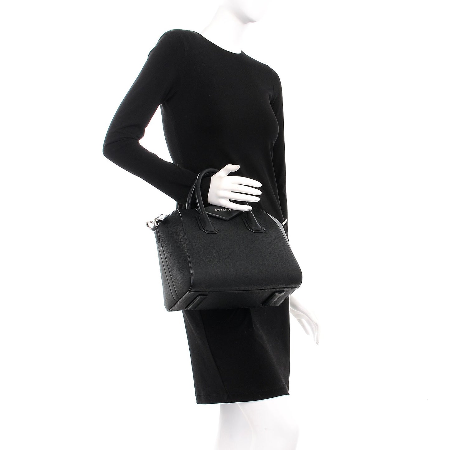 Sugar Goatskin Small Antigona Black