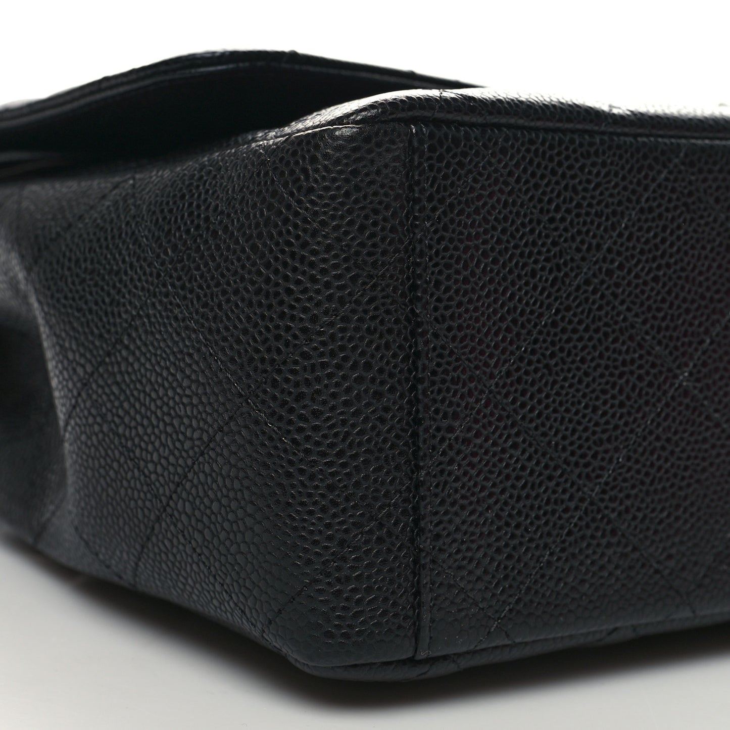 Caviar Quilted Maxi Double Flap Black