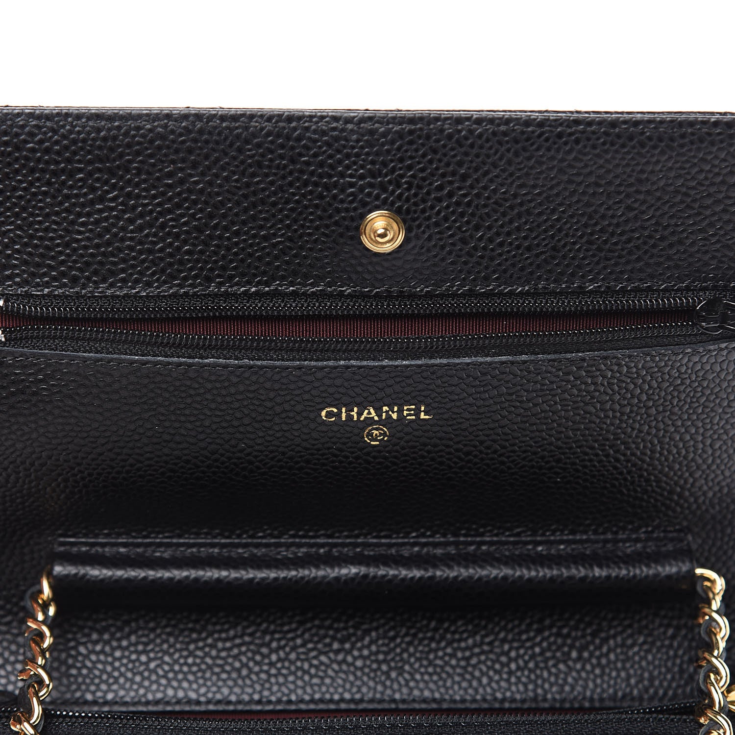 Chanel Caviar Quilted Wallet On Chain WOC Black 12 of 12
