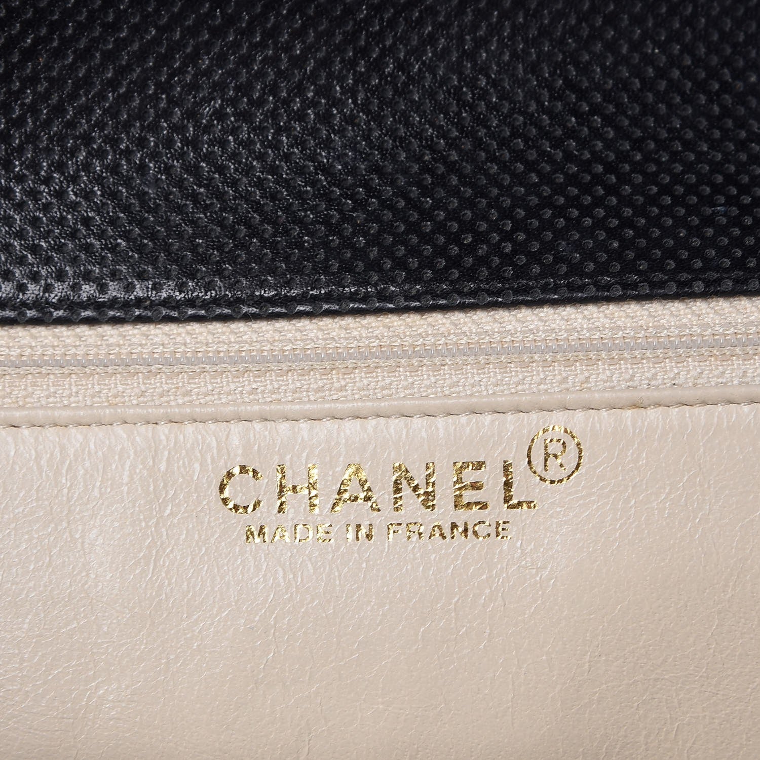 Chanel Lambskin Perforated Medium Single Flap Bag Black White 7 of 8