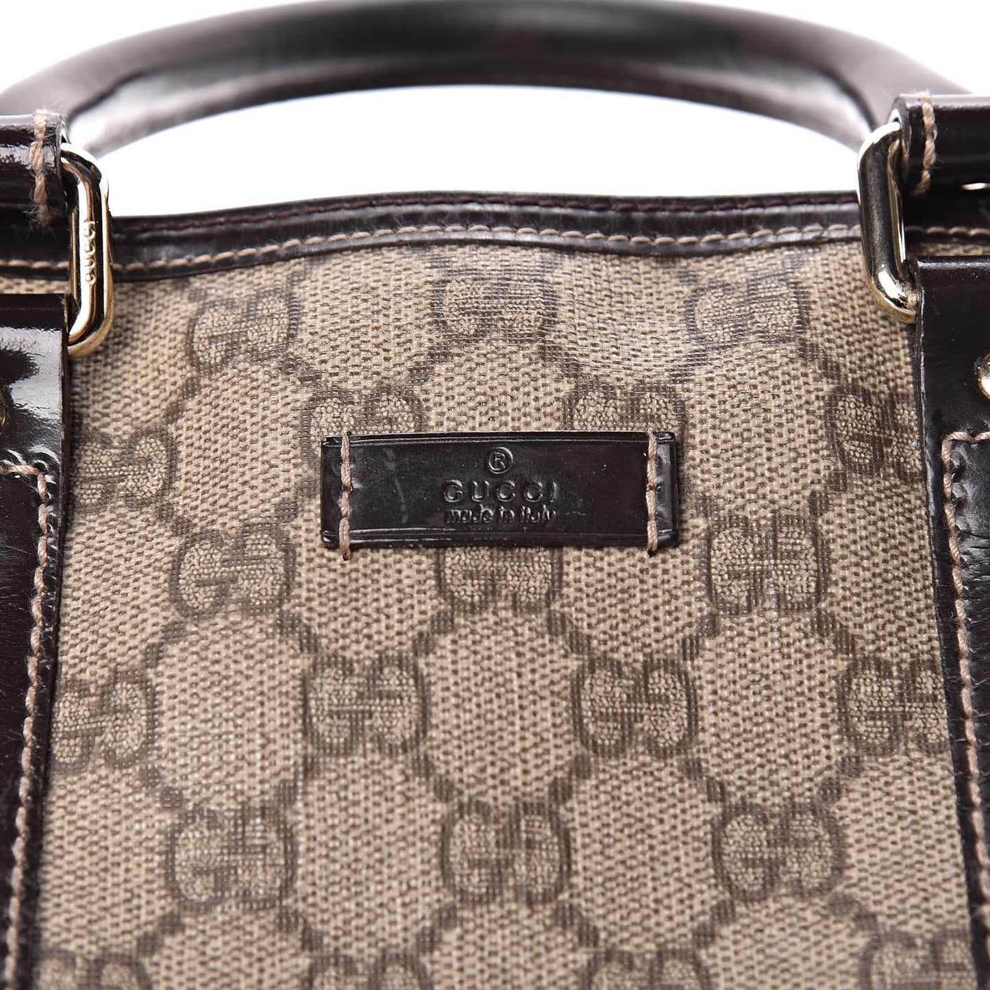 GG Plus Monogram Medium Joy Boston Dark Brown