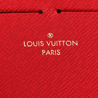 Louis Vuitton Damier Ebene Clemence Wallet Cherry 6 of 7