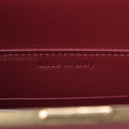 Celine Smooth Calfskin Mini Clasp Bag Dark Red 6 of 8