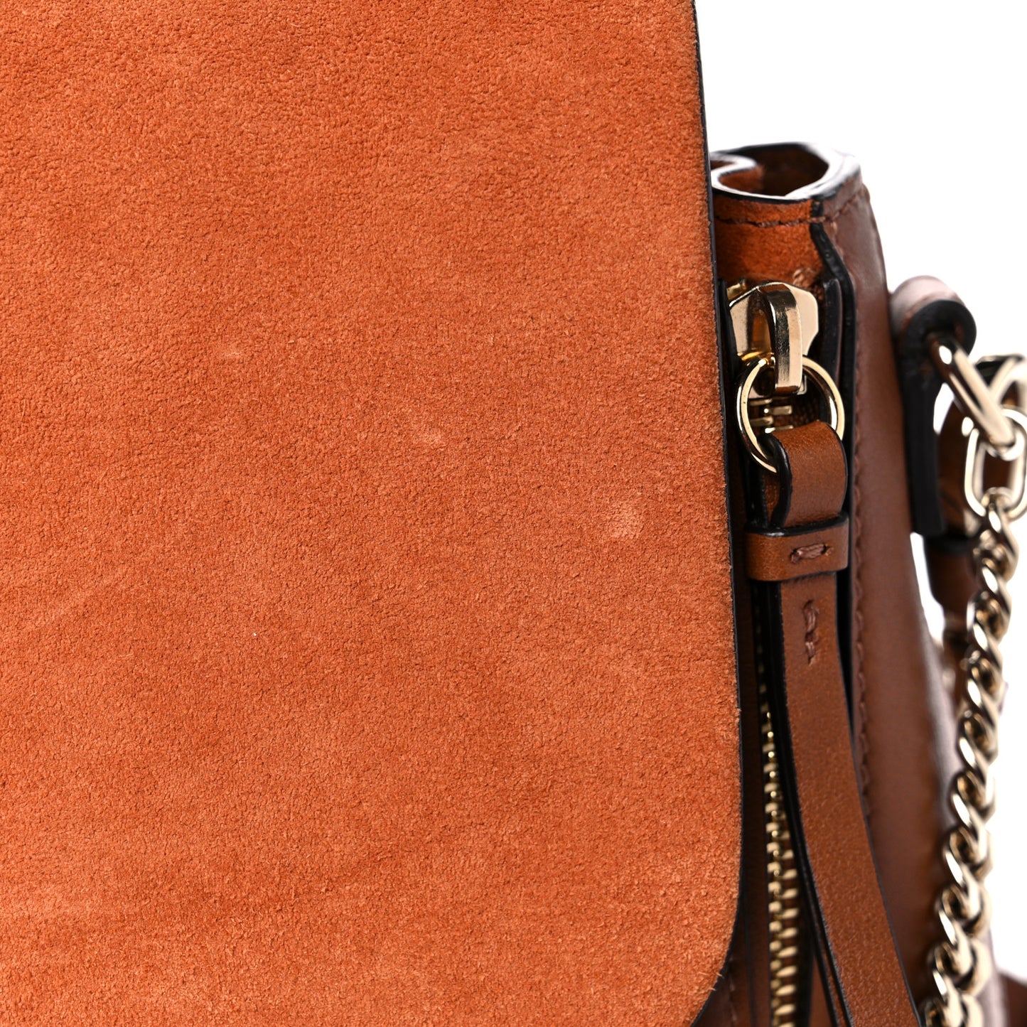 Suede Calfskin Medium Faye Backpack Tan