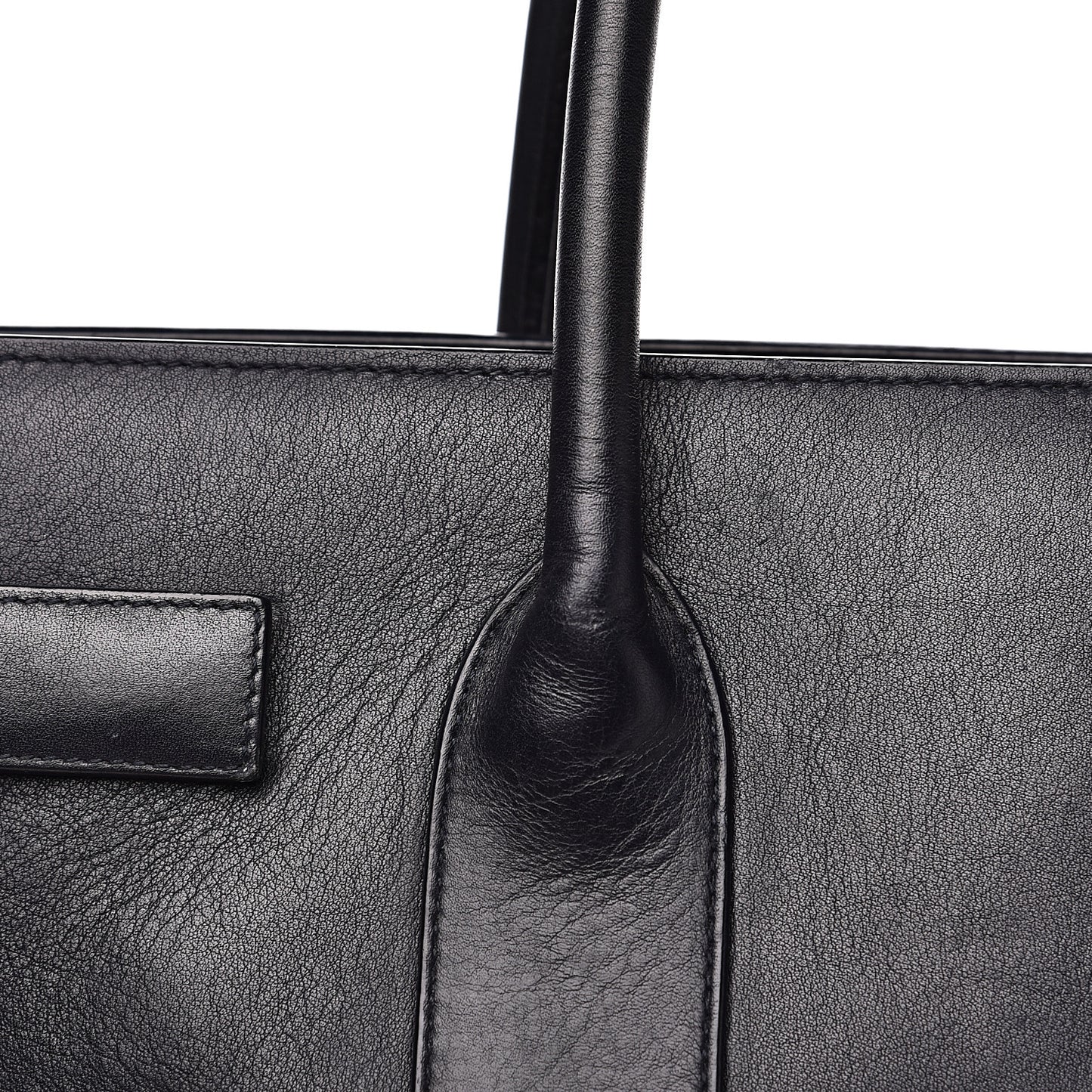Calfskin Large Sac De Jour Carryall Navy Blue