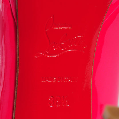 Christian Louboutin Patent Pigalle Plato 120 Pumps 38.5 Hot Pink 6 of 7