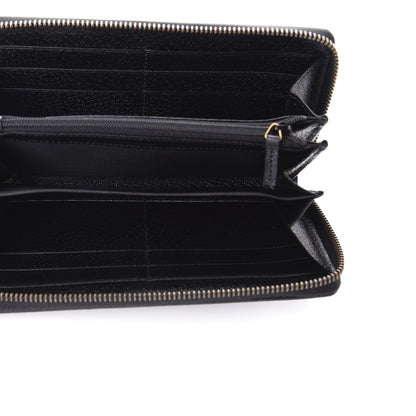 Gucci Calfskin Web Zip Around Wallet Black 5 of 6