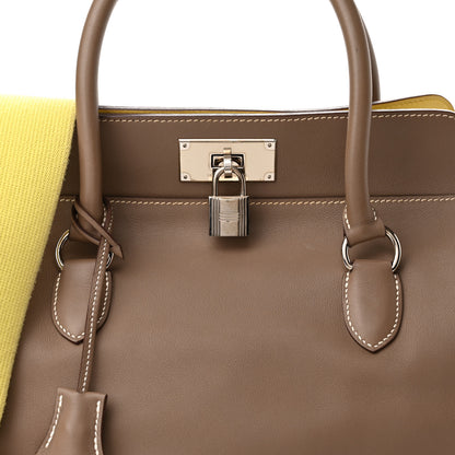 Hermes Swift Verso Toolbox 26 Etoupe Lime 8 of 14