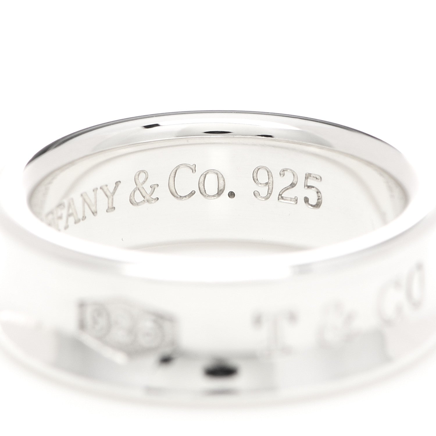 Tiffany Sterling Silver 1837 Band Ring 54 6.75 5 of 6