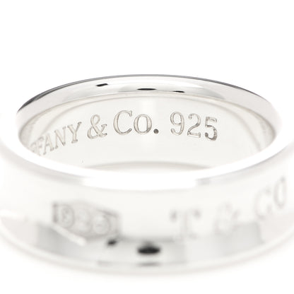 Tiffany Sterling Silver 1837 Band Ring 54 6.75 5 of 6
