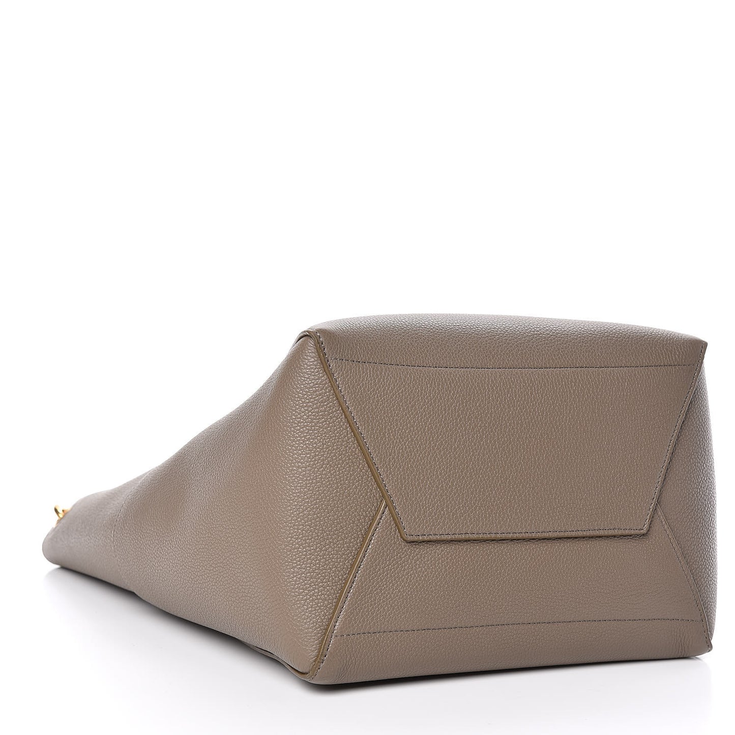 Soft Grained Calfskin Sangle Bucket Bag Taupe