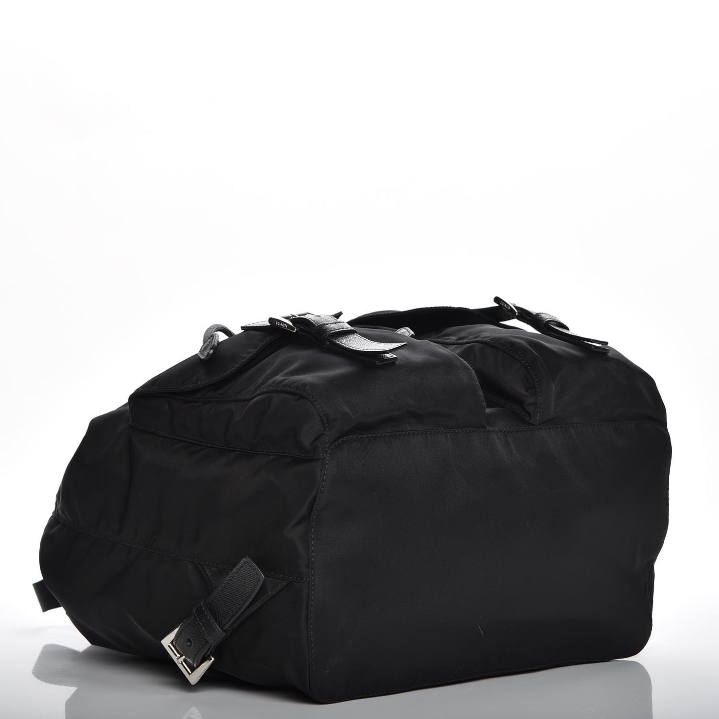 Technical Nylon Saffiano Backpack Nero Black