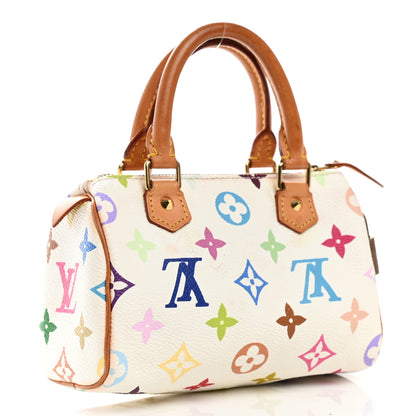 Louis Vuitton Monogram Multicolor Mini Sac HL Speedy White 4 of 8