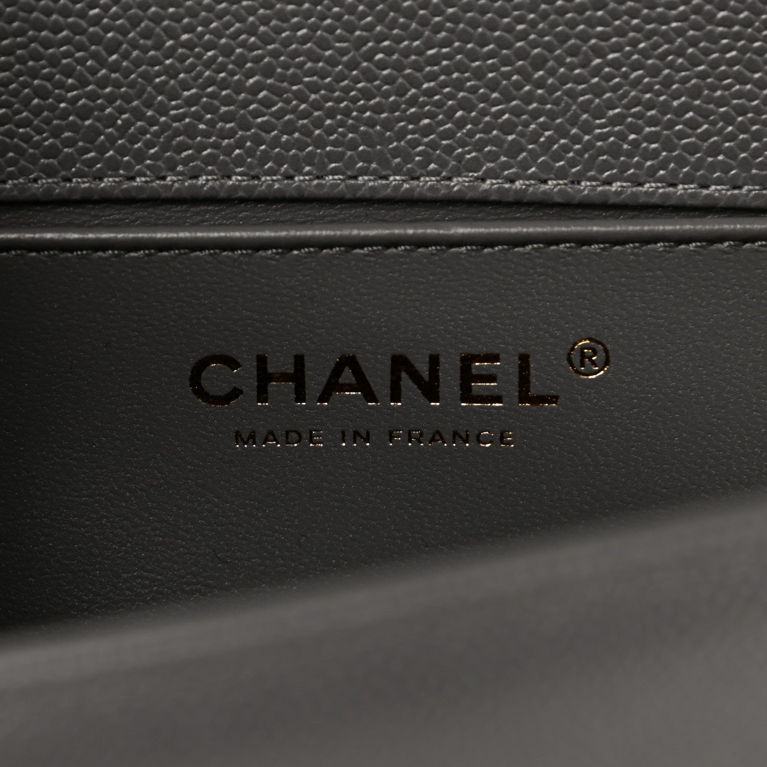 Chanel Caviar Quilted Medium Boy Flap Dark Grey 6 of 10
