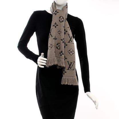 Louis Vuitton Wool Silk Logomania Scarf Verone 2 of 4