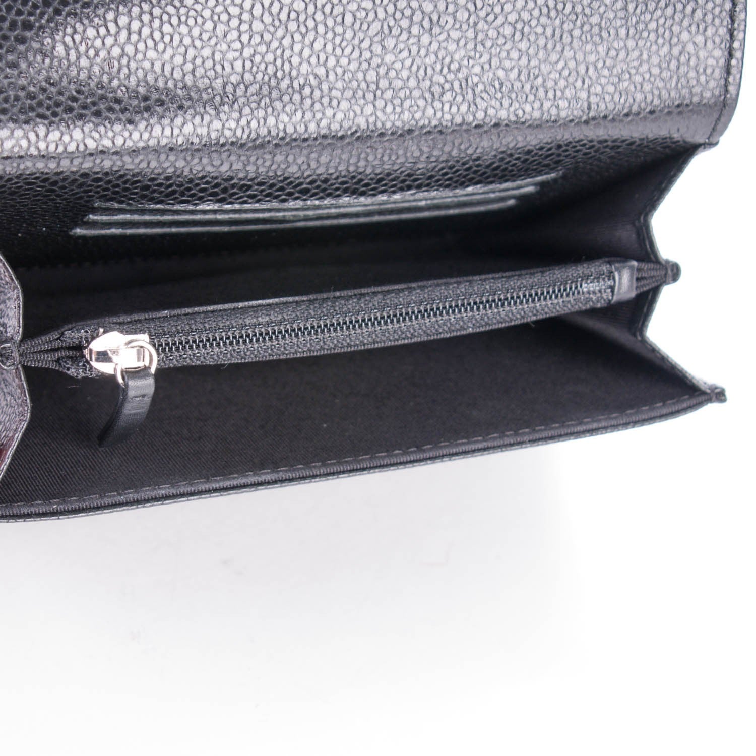Chanel Caviar Quilted Small Flap Wallet Black 6 of 8