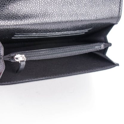 Chanel Caviar Quilted Small Flap Wallet Black 6 of 8