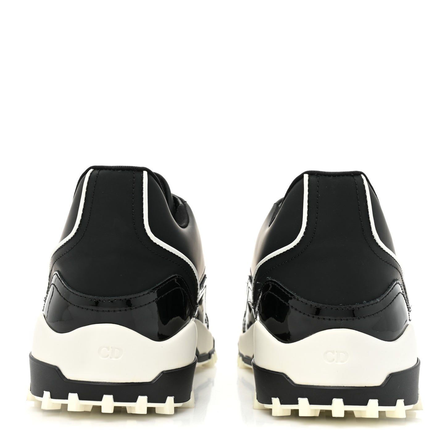 Technical Fabric Mens Trainer Sneakers 41 Black