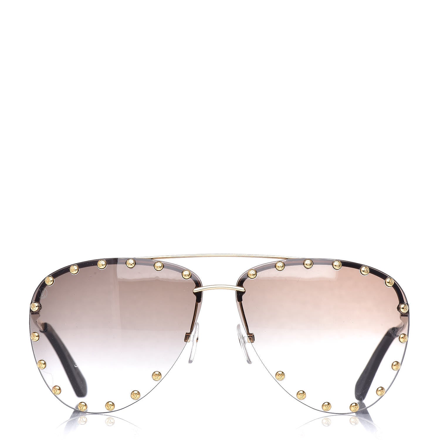 Louis Vuitton The Party Aviator Gradient Sunglasses Z0914U Brown 2 of 6
