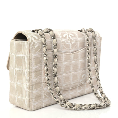Chanel Nylon Medium Travel Flap Light Beige 2 of 11