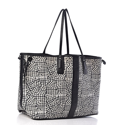 MCM Visetos Large Liz Reversible Shopper Tote Black 6 of 24
