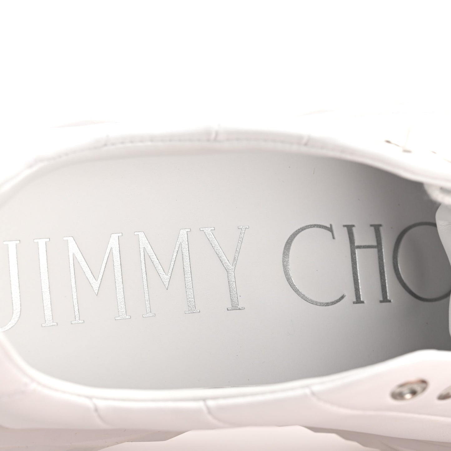 Nappa Diamond Light Platform Sneakers 38 White