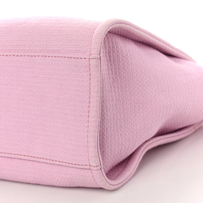 Chanel Mixed Fibers Small Deauville Tote Pink 10 of 13