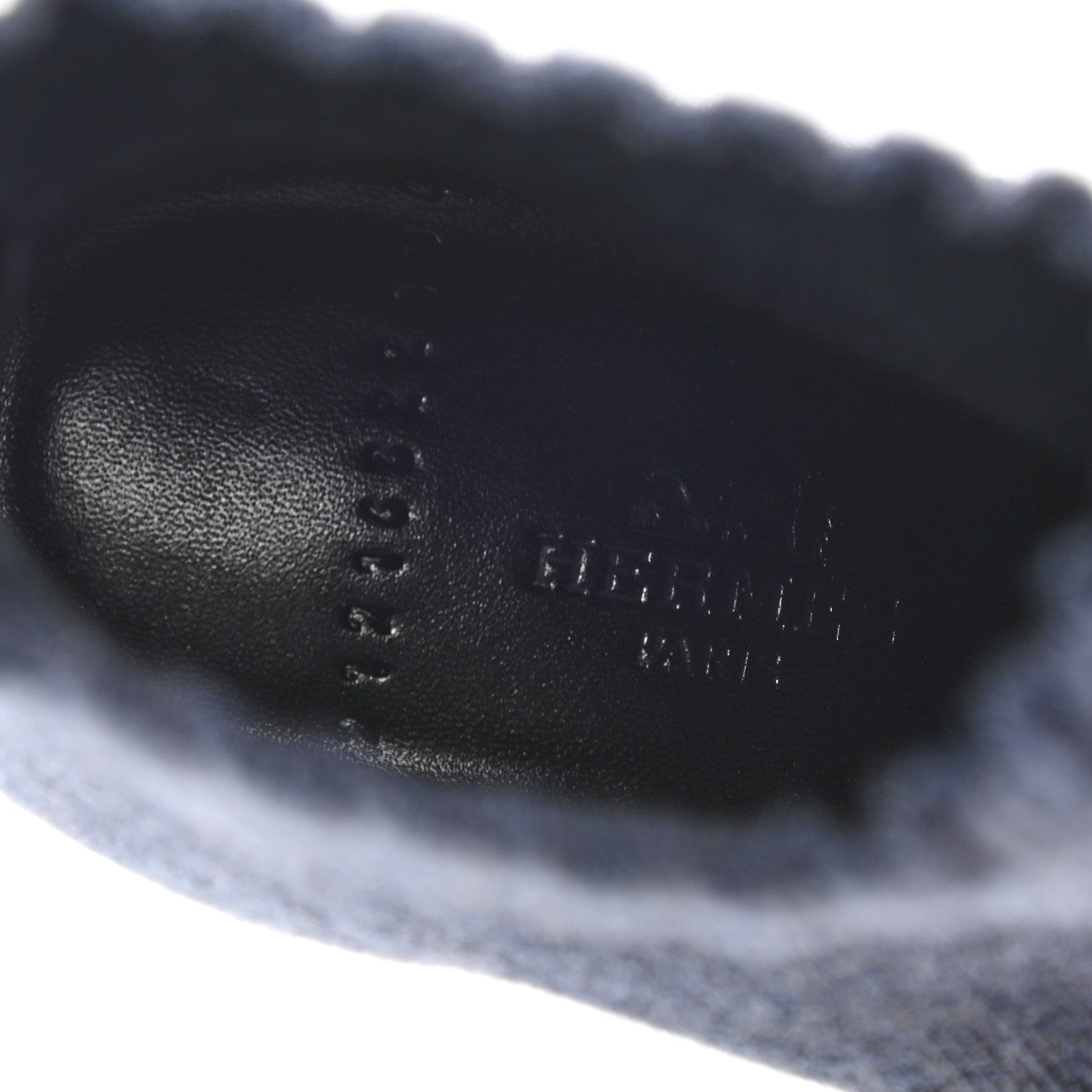 Hermes Knit Calfskin Volver 60 Ankle Boots 36 Bleu Diplomatique 8 of 9