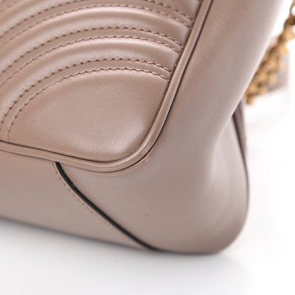 Gucci Calfskin Matelasse Small GG Marmont Top Handle Shoulder Bag Porcelain Rose 12 of 16