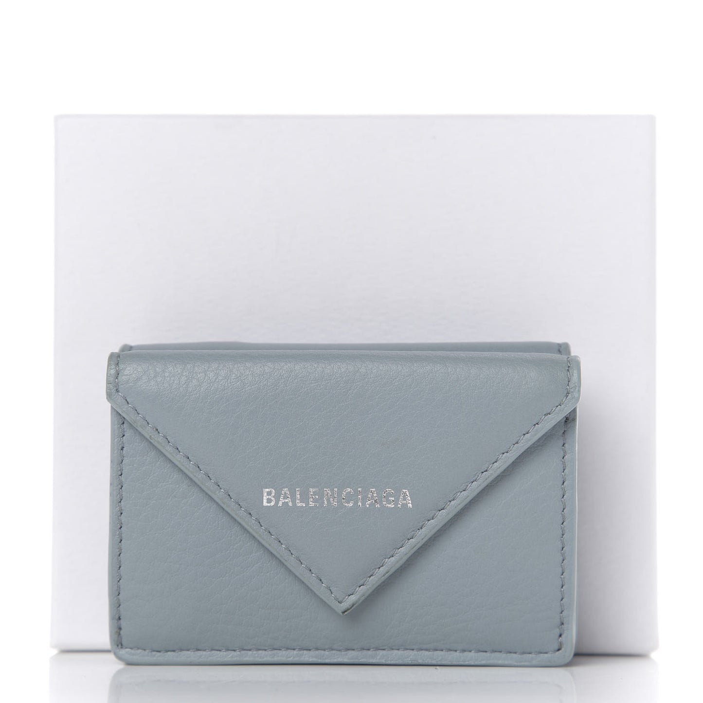 Calfskin Mini Papier Wallet Cyclade