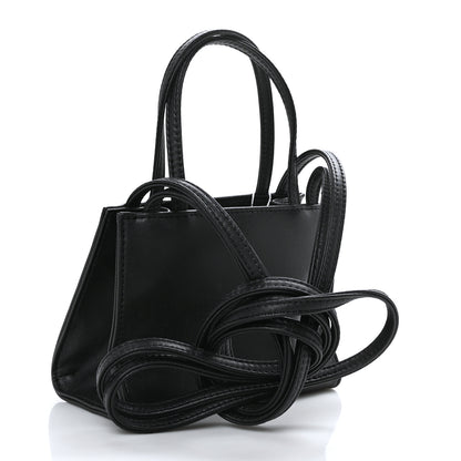 Telfar Vegan Leather Small Shopping Bag Black 3 of 8