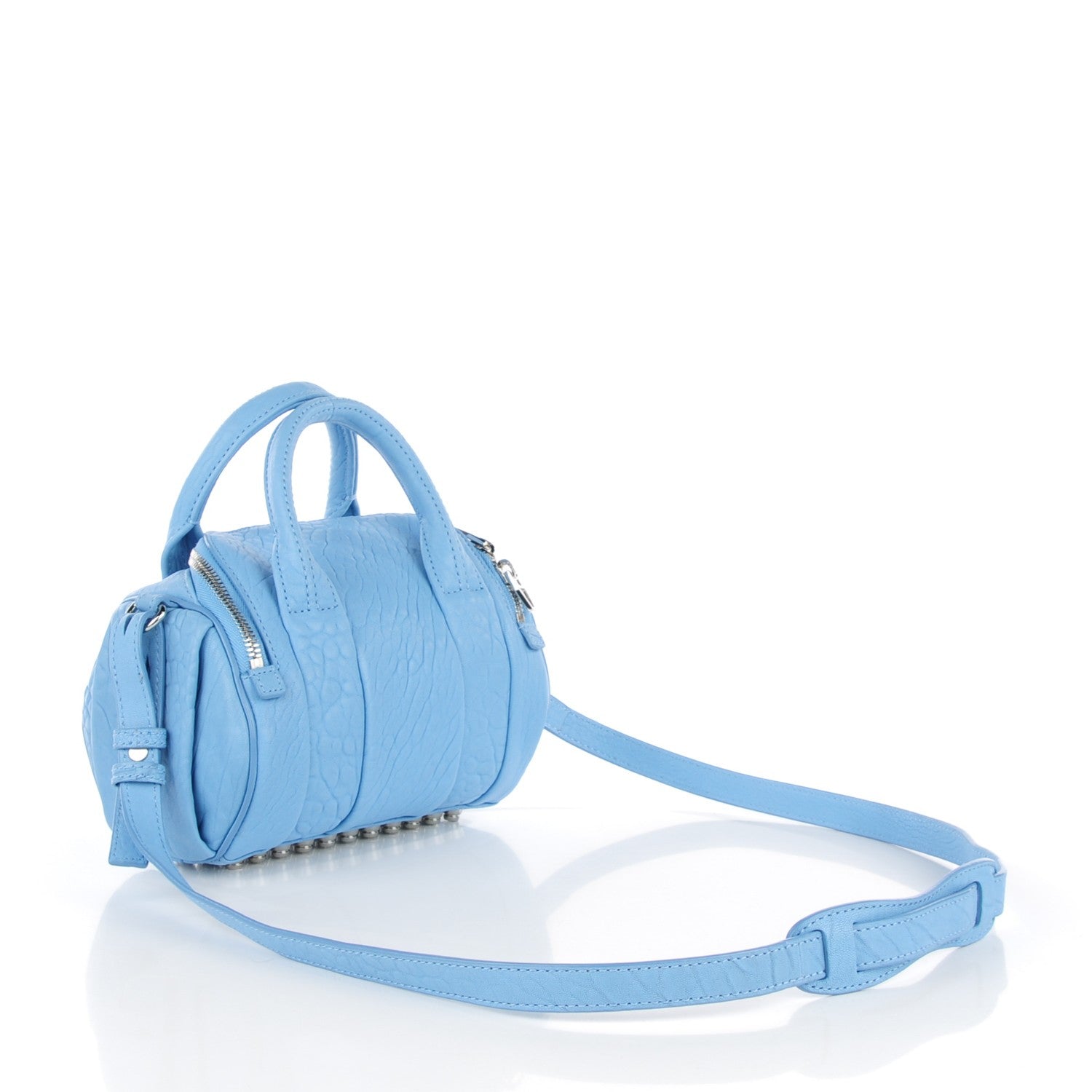 Alexander Wang Pebbled Lambskin Mini Rockie Atlas Rhodium Hardware 3 of 8