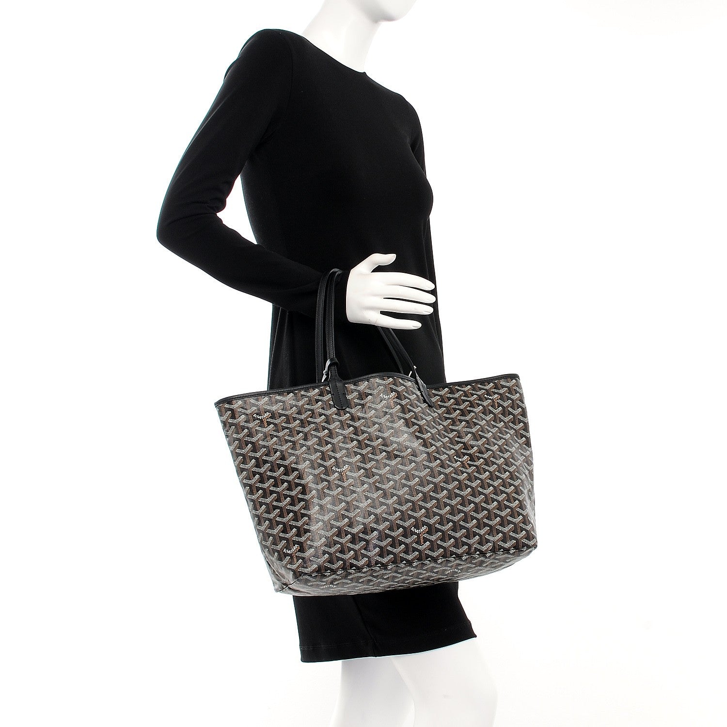 Goyard Goyardine Saint Louis PM Black 2 of 6