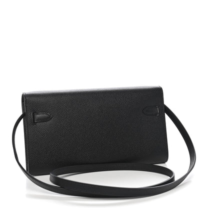 Hermes Epsom Kelly Wallet To Go Black 3 of 7