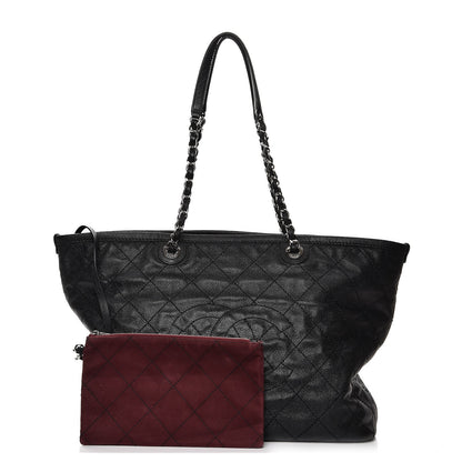 Chanel Grained Calfskin Quilted Large Daily Shopping Tote Black 3 of 14