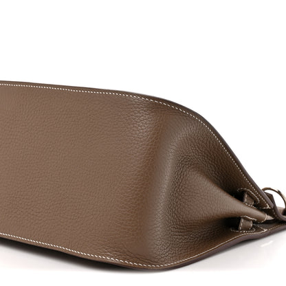 Hermes Taurillon Clemence Jypsiere 28 Etoupe 8 of 9