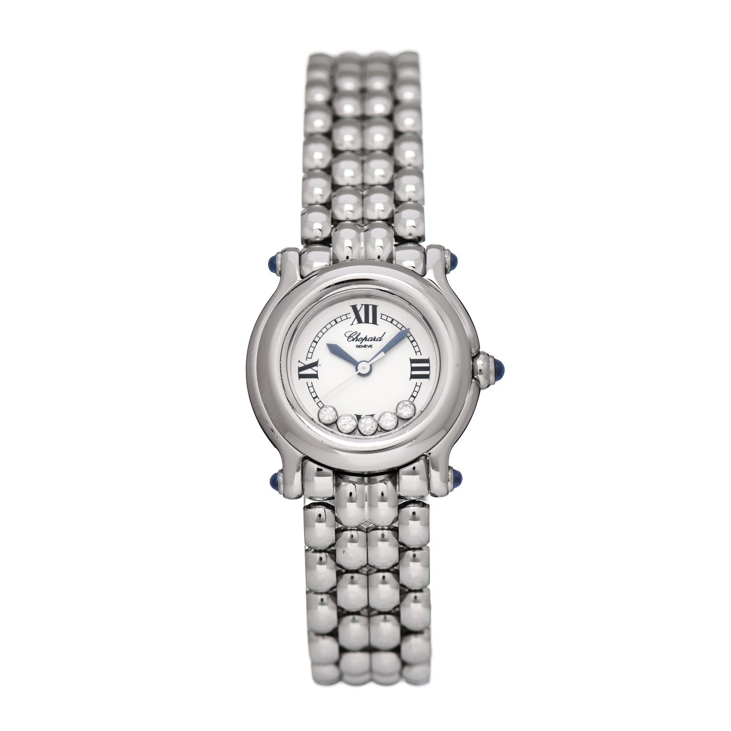 Stainless Steel 5 Diamond 26mm Happy Sport Quartz Watch