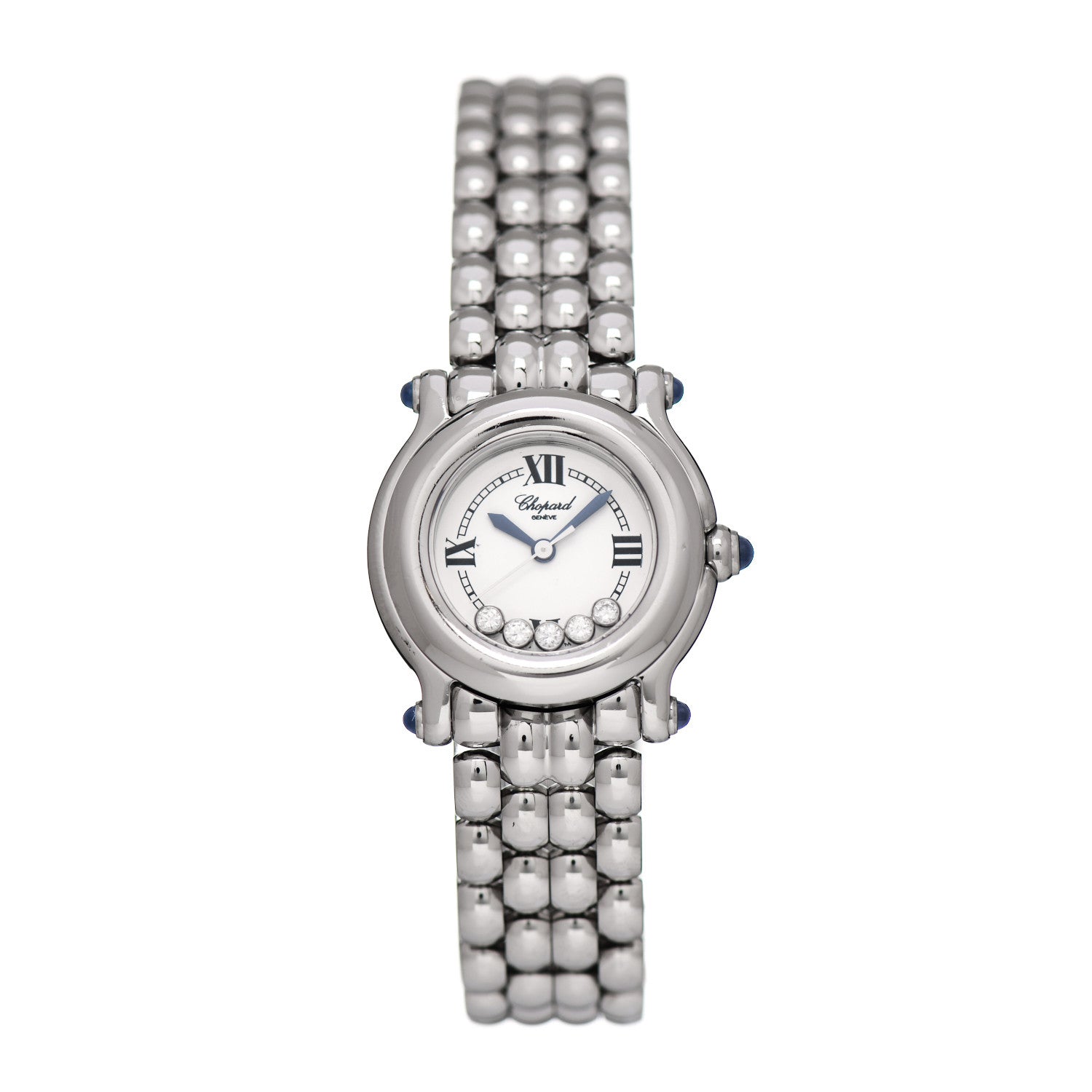 Chopard Stainless Steel 5 Diamond 26mm Happy Sport Quartz Watch 1 of 4