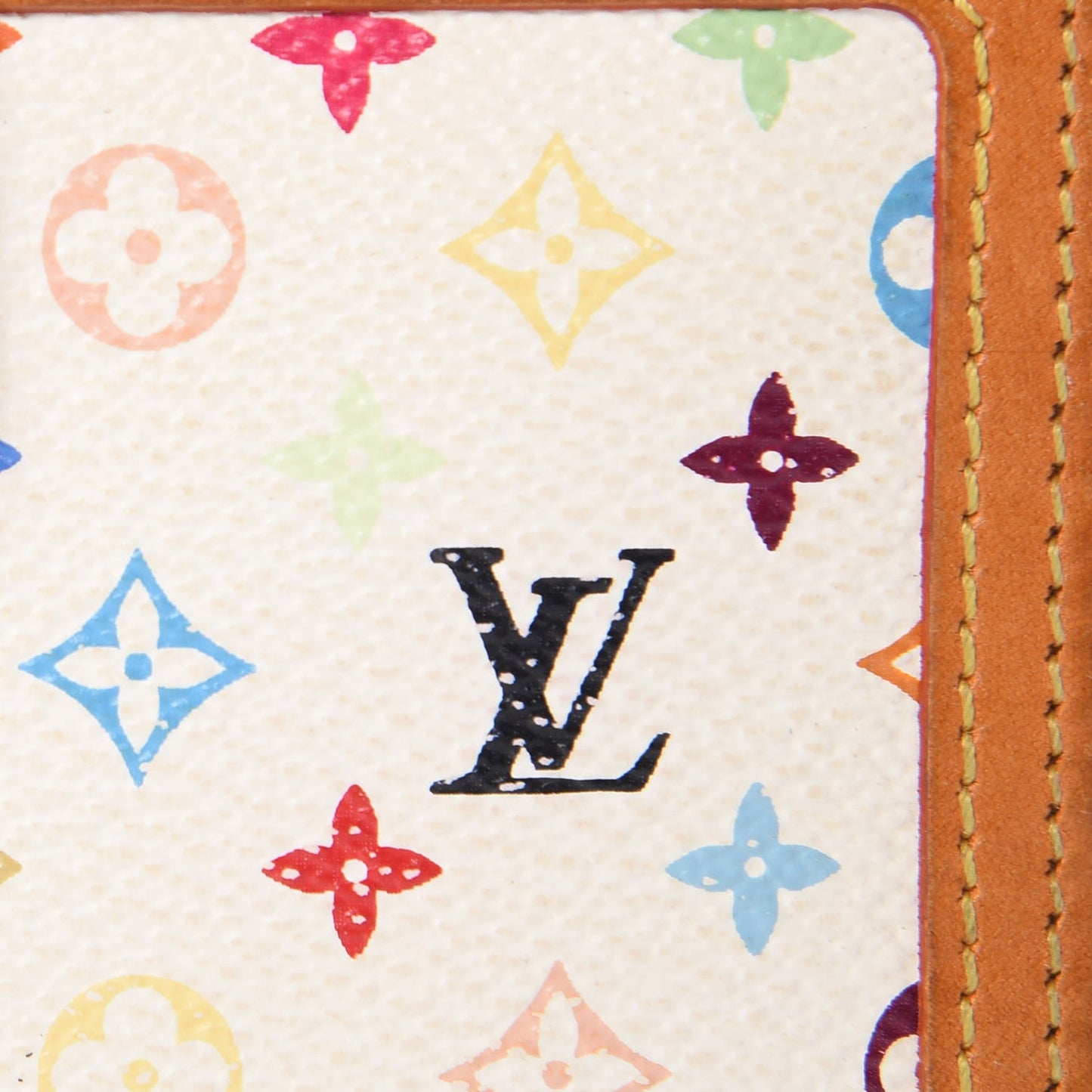 Monogram Multicolor French Purse Wallet White