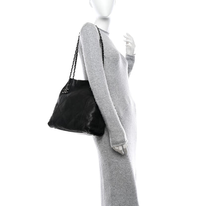 Chanel Lambskin Quilted Small Soft Touch Shoulder Bag Black 2 of 11