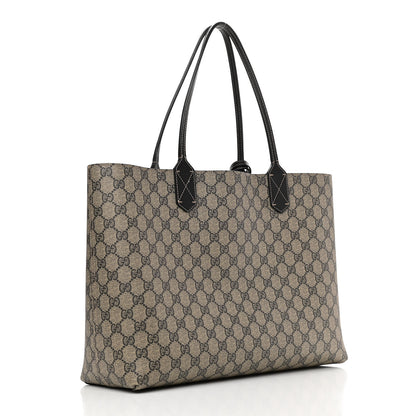 Gucci Calfskin GG Supreme Monogram Medium Reversible Tote Black 4 of 16
